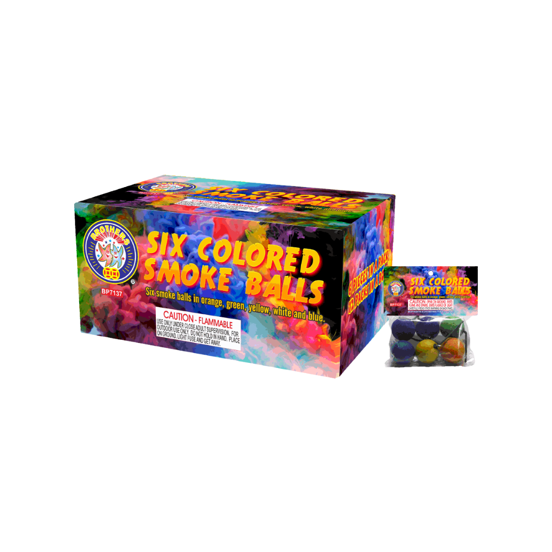 6 Color Smoke Balls