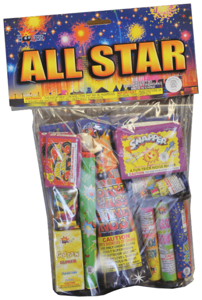 alt="all star childrens fireworks assortment at nj fireworks store near nyc"